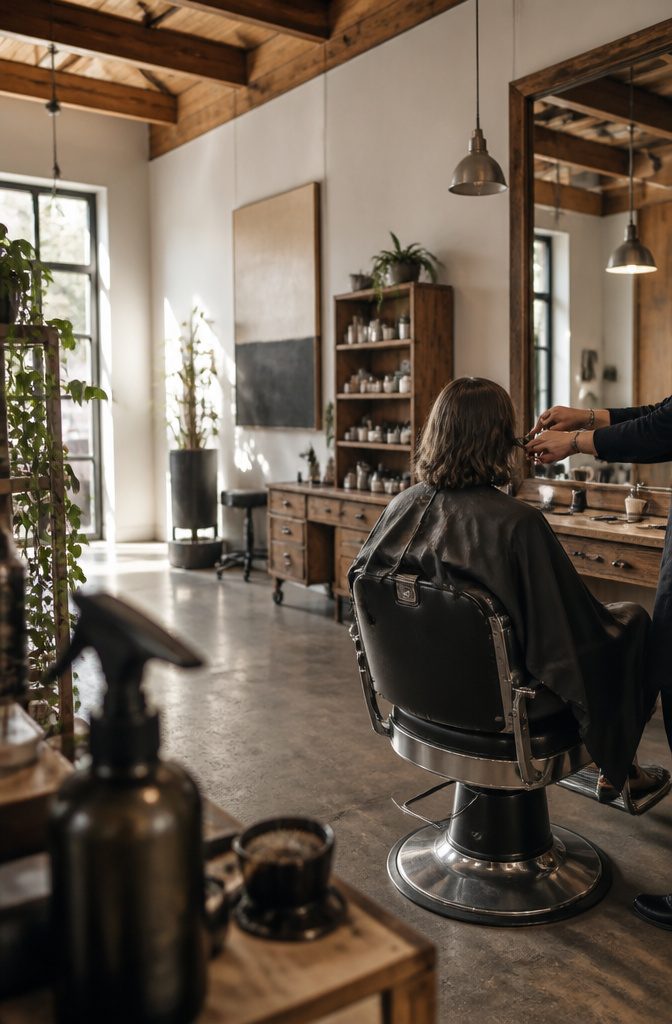 Man with shoulder-length hair showing even ends